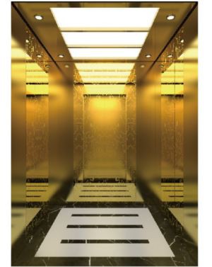 Titano aukso veidrodinis ėsdinimo keleivinis liftas