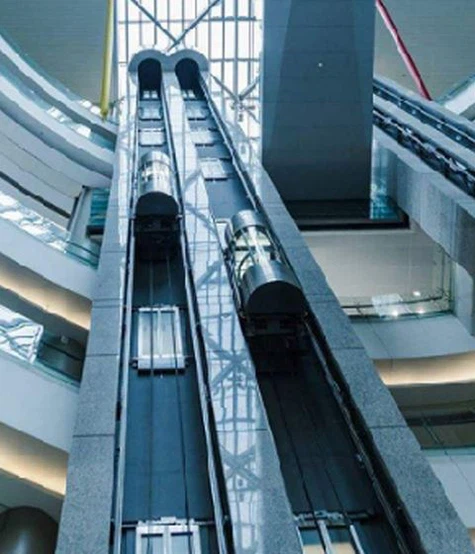 Panoraminis liftas mašinų kambaryje